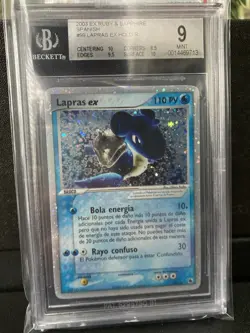 ~ESP~ SPANISH BGS 9 Lapras ex Ruby Sapphire 99 Pack Fresh Pokemon Card - Image 1