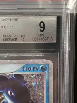 ~ESP~ SPANISH BGS 9 Lapras ex Ruby Sapphire 99 Pack Fresh Pokemon Card - Image 3
