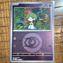 Pokemon Ralts 058/132 Reverse Holo 70HP Psychic Me01 Mega Evolution Card - Image 1