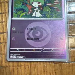 Pokemon Ralts 058/132 Reverse Holo 70HP Psychic Me01 Mega Evolution Card - Image 3