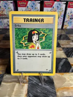 Pokemon TCG Erika Trainer Card 100/132 Gym Heroes Series - Image 1
