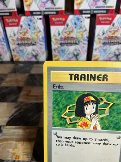 Pokemon TCG Erika Trainer Card 100/132 Gym Heroes Series - Image 2