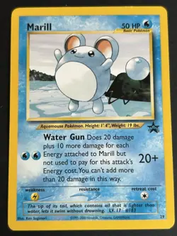 Pokemon Marill 29/53 Wotc Promo Black Star LP - Image 1