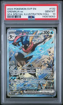 2024 POKEMON SVP EN-SV BLACK STAR PROMO #132 GRENINJA ex PSA 10 - Image 1