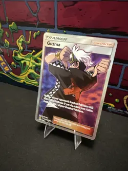 Guzma Trainer Hidden Fates SV84/SV94 Holo Full Art Ultra Rare Pokemon TCG - Image 3