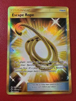 Pokemon - Escape Rope - Burning Shadows 163/147 - Secret HOLO - LP - Image 1