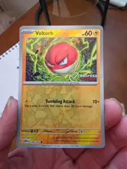 Pokemon Professor Program stamped Voltorb MEW 100/165 - Image 1