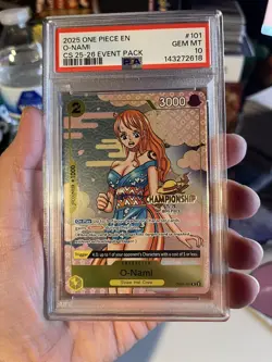 One Piece O-Nami CS 25-26 Event Pack Championship Promo OP06-101 English PSA 10 - Image 1