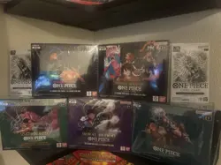 One Piece Sealed Booster Box Collection. Op 6, Op8, Op9, Op10, Op12 - Image 1