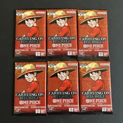 One Piece Tcg OP-13 Booster Pack Lot Of 6 All Brand New DIRECT FROM BANDAI READ! - Image 1