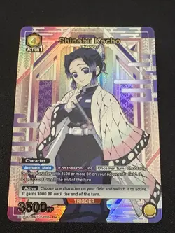 Union Arena Demon Slayer Shinobu Kocho UE05BT/KMY-2-005 U* Foil Card NM - Image 1