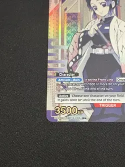 Union Arena Demon Slayer Shinobu Kocho UE05BT/KMY-2-005 U* Foil Card NM - Image 2