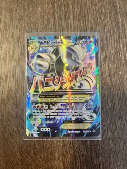 Pokemon TCG M Mewtwo EX Full Art Holo Card 159/162 Breakthrough - Image 1