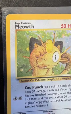 Pokemon TCG Meowth Black Star Promos Holo Card Wizards Black Star Promos 10 - Image 3