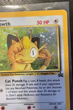 Pokemon TCG Meowth Black Star Promos Holo Card Wizards Black Star Promos 10 - Image 4