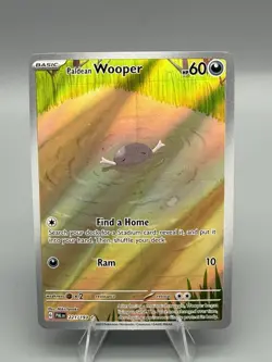 Paldean Wooper IR 221/193 Sv02 Paldea Evolved Illustration Rare Holo Card NM - Image 1