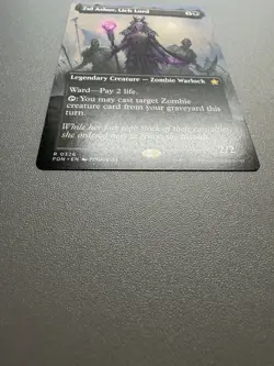 MTG Zul Ashur, Lich Lord Borderless Foundations Reg R 0326 FDN NM - Image 2