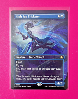 *High Fae Trickster* (Borderless) -Foundations (FDN) #307- Near Mint - Regular - - Image 1