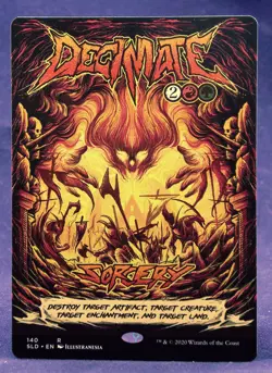 Decimate (140) -MTG- Secret Lair Drop Party Hard Shred Harder SLD - NM - Image 1