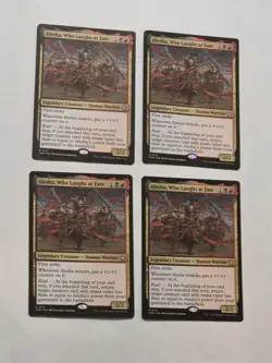 4x Alesha, Who Laughs At Fate - Foundations - Near Mint - Magic the Gathering - Image 1