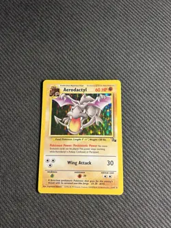 Pokemon TCG Aerodactyl 1/62 Fossil Holo MP - Image 3