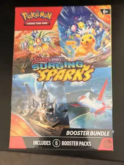 Pokemon TCG Scarlet & Violet Surging Sparks Booster Bundle 6 Pack - Image 1