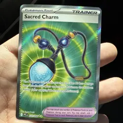 Sacred Charm 122/094 - Full Art Holo - 2025 TCG Pokemon Phantasmal Flames - NM - Image 1