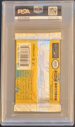 Pokemon 1999 Base Set Blastoise Booster Pack Thick Font Unlimited PSA 10 - Image 2