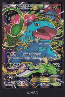 Pokemon Venusaur EX XY123 Full Art Black Star Promo Jumbo - Image 1