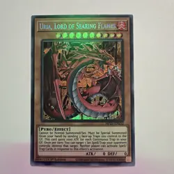 Yugioh! Uria, Lord of Searing Flames - MP21-EN252 - Prismatic Secret Rare - 1st - Image 1