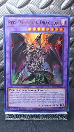 | Yugioh Red-Eyes Dark Dragoon RA02-EN021 1st Ultra 25Th Anniversary NM 🔥 | - Image 1