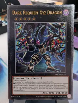 YuGiOh! Dark Requiem XYZ Dragon OP15-EN002 Ultimate Rare - Image 1