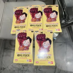 (Lot Of 5) Bandai One Piece OP07 500 Years In The Future Sleeved Booster Pack - Image 1