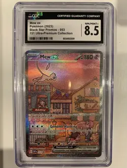 Pokemon Mew ex 053 Sv: Scarlet & Violet Promo Holo 180 HP CGC 8.5 English Card - Image 1