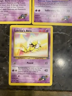 Pokemon TCG Sabrina's Gastly, Abra And Mr. Mime Gym Challenge Cards - Image 4