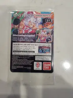 One Piece Monkey D. Luffy US Voyage College Basketball Promo Card Gonzaga SEALED - Image 2
