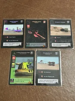 Star Wars Young Jedi CCG Decipher Mixed Foil 5-Card Lot Unplayed - Image 1