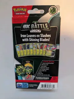 Pokemon TCG Iron Leaves ex Battle Deck 60 Card Deck Factory Sealed - Image 2
