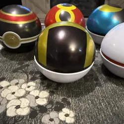 Lot Of 6 Metal Pokeballs For Display NO PACKS OR CARDS - Image 2