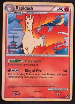Rapidash 8/102 - Pokemon Triumphant Rare Holo Card - Image 1