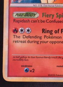 Rapidash 8/102 - Pokemon Triumphant Rare Holo Card - Image 2