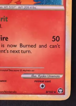 Rapidash 8/102 - Pokemon Triumphant Rare Holo Card - Image 3