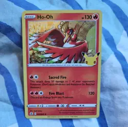 Pokemon Card Ho oh 001/025 25th Anniversary Celebrations Holo - Image 1