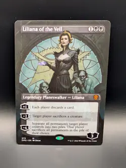 MTG - Liliana of the Veil - BORDERLESS - Legendary Planeswalker - DMU #373 - Image 1