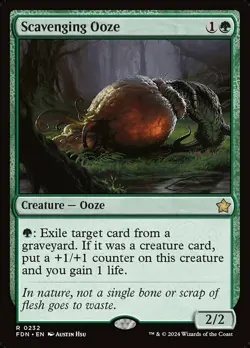 Scavenging Ooze NM, English MTG Foundations Main Set - Image 1