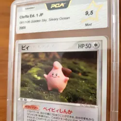 2005 Cleffa 1st Edition EX Unseen Forces Golden Sky Silvery Pokemon Japanese PSA - Image 1
