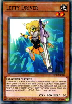 Lefty Driver #SR10-EN020 Yugioh 1st Edition Lightly played - Image 1