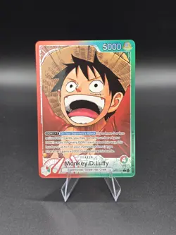 Monkey D Luffy (Alternate Art) OP13-001 Leader One Piece Carrying on His Will NM - Image 1