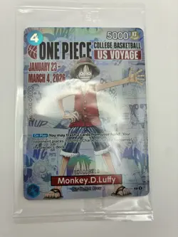 Bandai One Piece CCG Monkey D. Luffy US Voyage Promo P-055 Card - Image 1