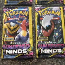 Lot of 10 Pokemon Unified Minds Sun & Moon 3 Card Mini Booster Packs - Image 3